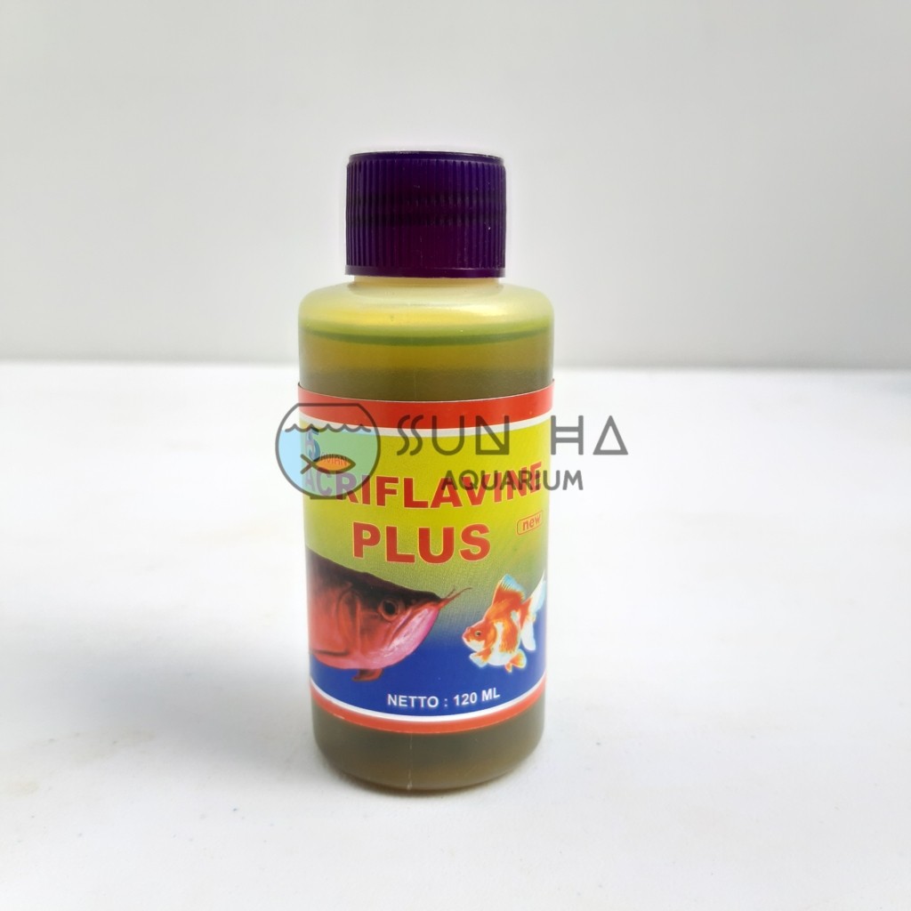 Obat Ikan Acriflavine Plus Untuk Ikan Hias, Arwana, Jamuran, Stress