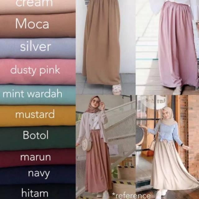 Rok polos basic fashion muslim