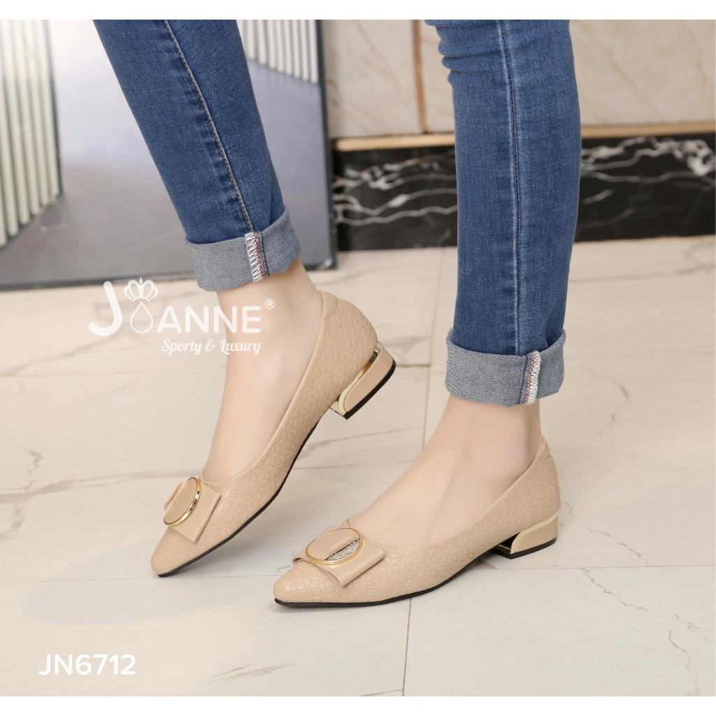 JOANNE Sepatu Kerja low Heels Block Shoes #JN6712 ORIGINAL