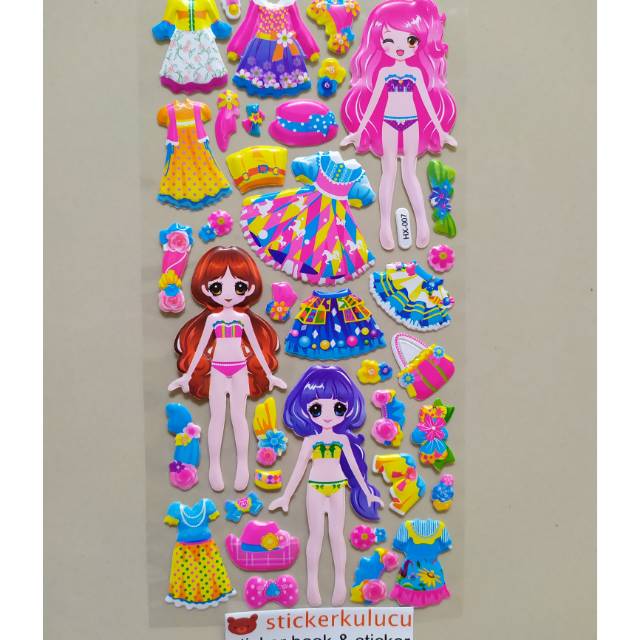 Stiker timbul DRESS UP BAJU BAJUAN Shopee Indonesia Stiker timbul DRESS UP BAJU BAJUAN Shopee Indonesia