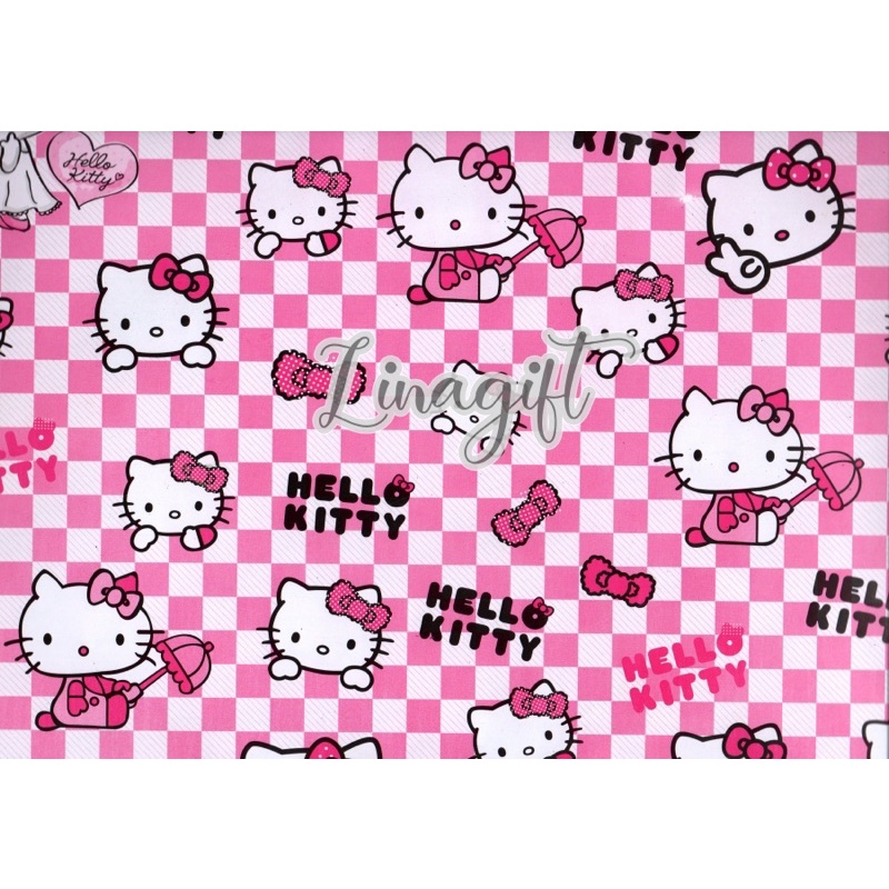 ( 5 Lembar ) SR SANRIO - KERTAS KADO GLOSY - GIFT WRAP PAPER KERO KERO KEROPPI MY MELODY HELLOKITTY POROROULANG TAHUN HAPPY BIRTHDAY