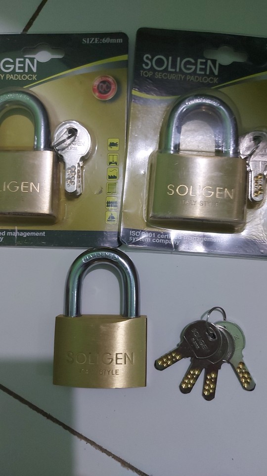 Soligen Gembok Pagar Anti Maling Karat Pintu Rumah Kuningan