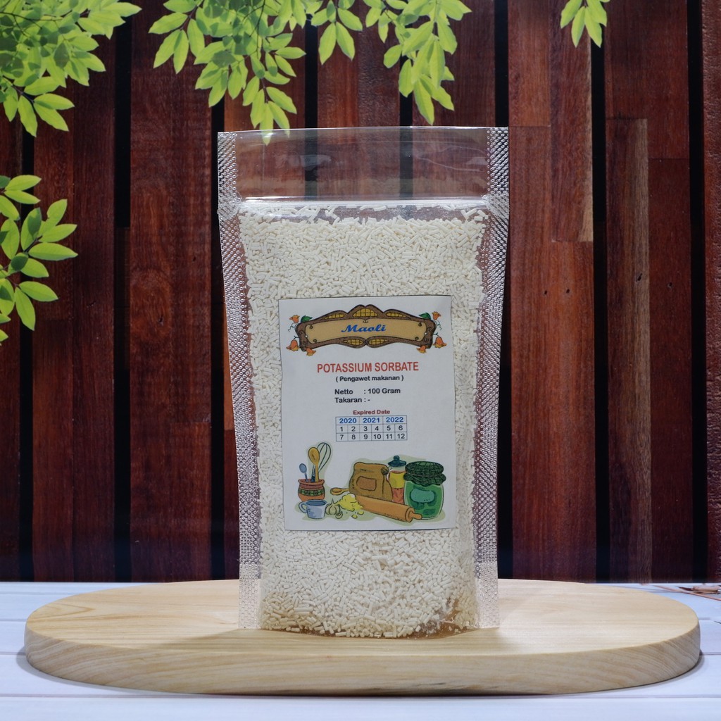 

Potasium Sorbate Food Grade / Kalium Sorbat Mupro 100 Gram / Bahan Pengawet Makanan Kosmetik Sorbat