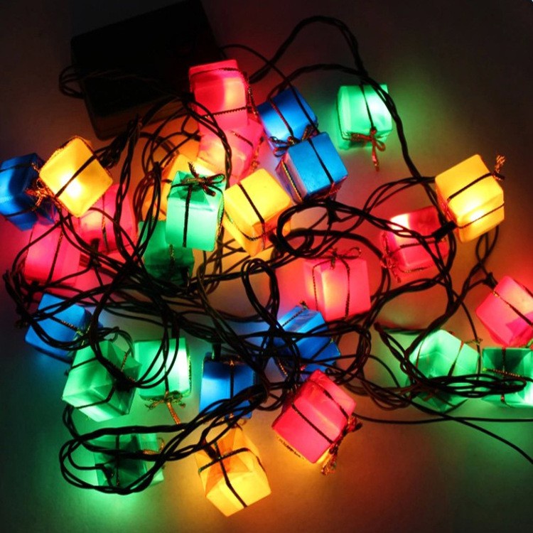 XLKD lampu hias natal bentuk kado christmas tree colok dekorasi pohon