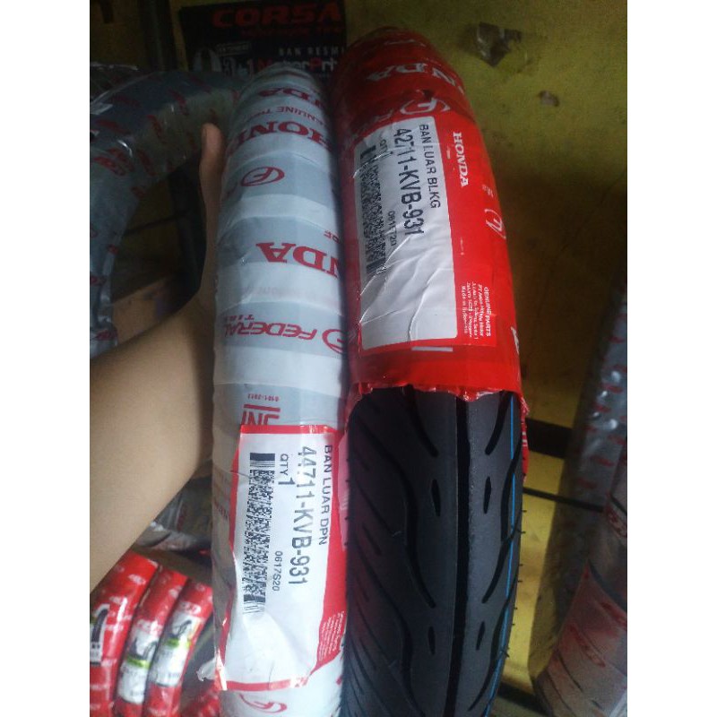 sepasang ban luar depan belakang federal ahm vario vario fi beat beat fi vario 125 spacy 80 90 90 14