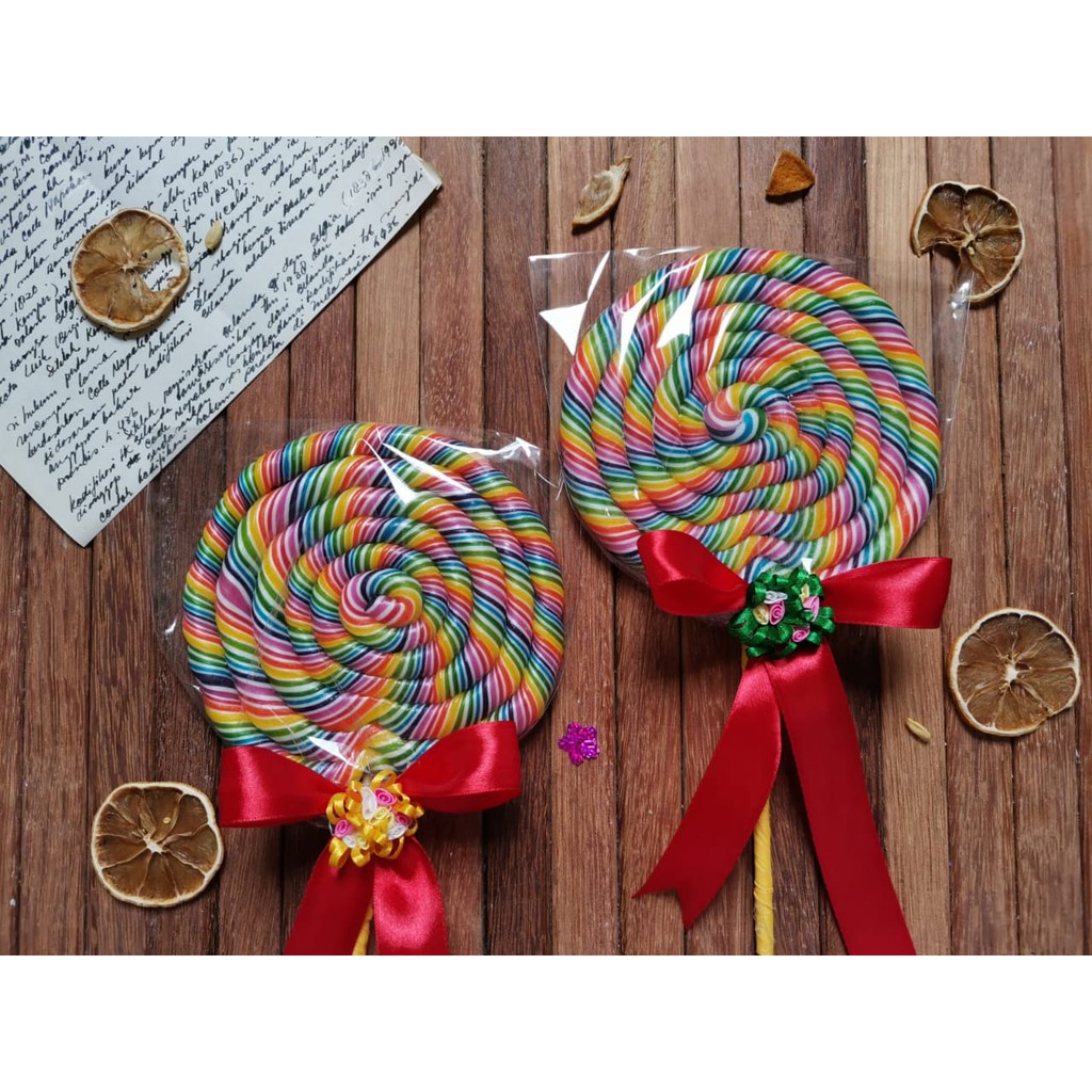 

permen lollipop stairly pop berdiameter 15cm (XXXL)