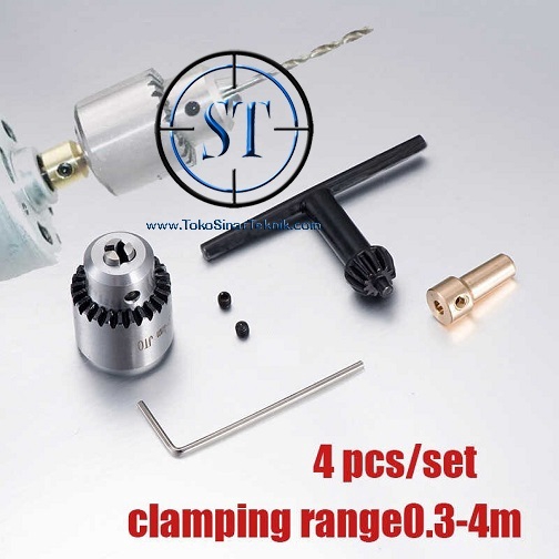 JT0 Micro Chuck Adaptor Multi 0.3 - 4mm Motor Electric Mini Drill Taper Mounted JT0