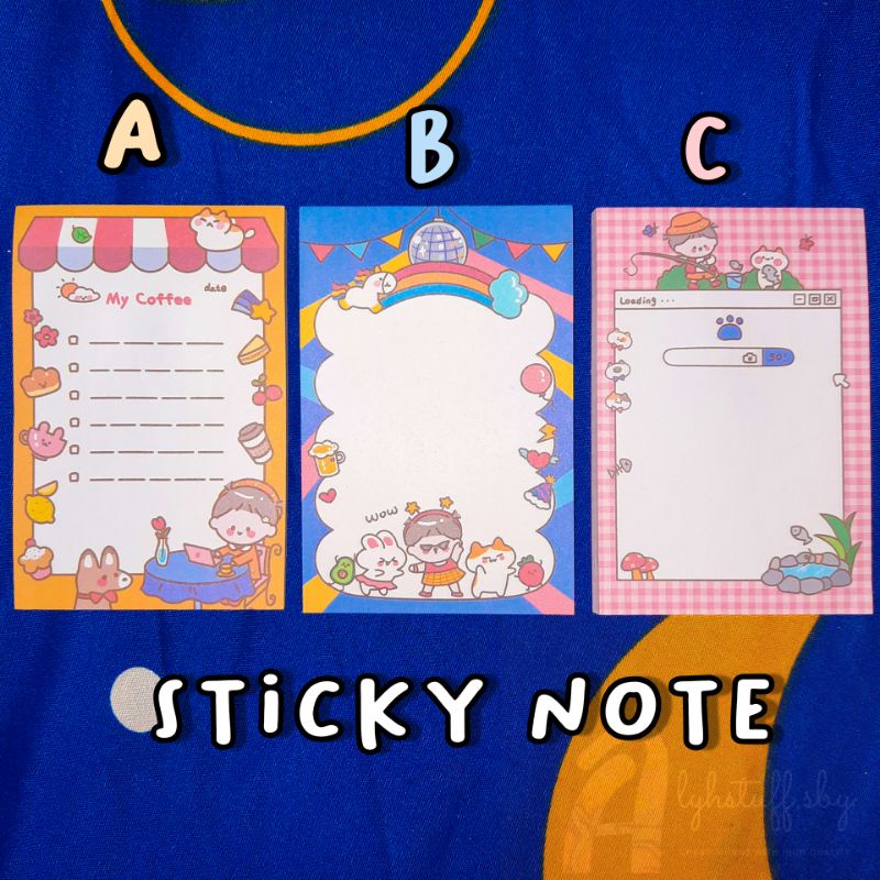 

Kawaaii Sticky Note | Memo paper | Memo pad