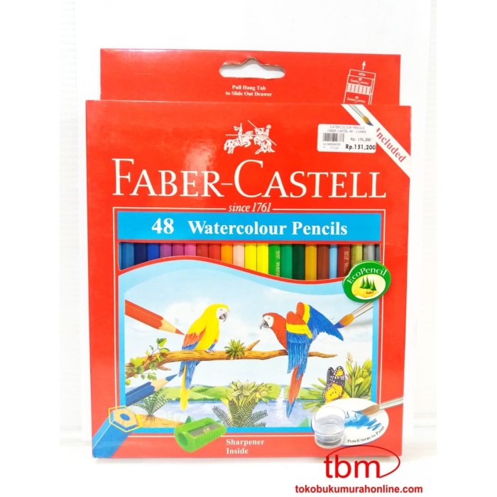 

FABER CASTELL 48 WATERCOLOUR PENCILS / PENSIL WARNA FABER CASTELL