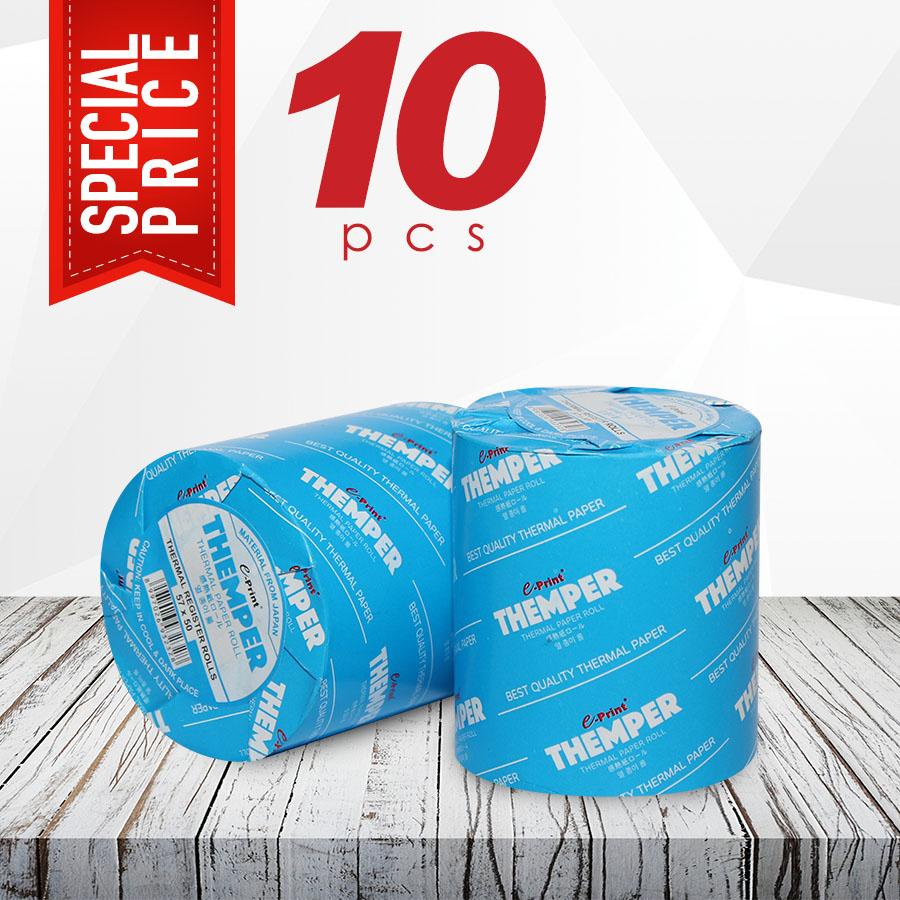 

e-Print Struk Kasir/Kertas Parkir/Thermal Paper/Themper/ Ukuran 57x50 Bundling 10Roll