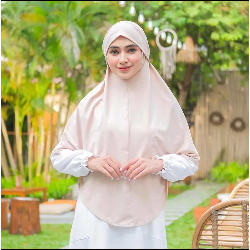 (KJI) HIJAB BERGO MADINA WANITA INSTAN JUMBO JERSEY PREMIUM