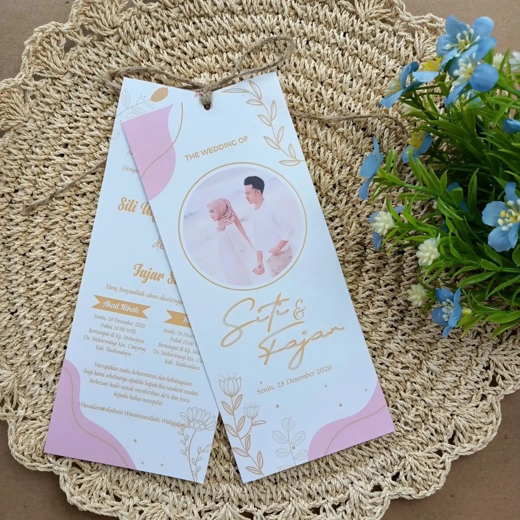 Jual Undangan Pernikahan Hang Tag 007 Undangan Murah Blanko