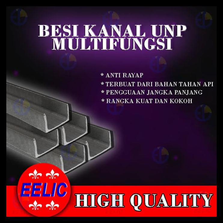 Bku-50X38X3Mm -80Cm Besi Kanal Unp Besi Kanal Besi U Polos Multi