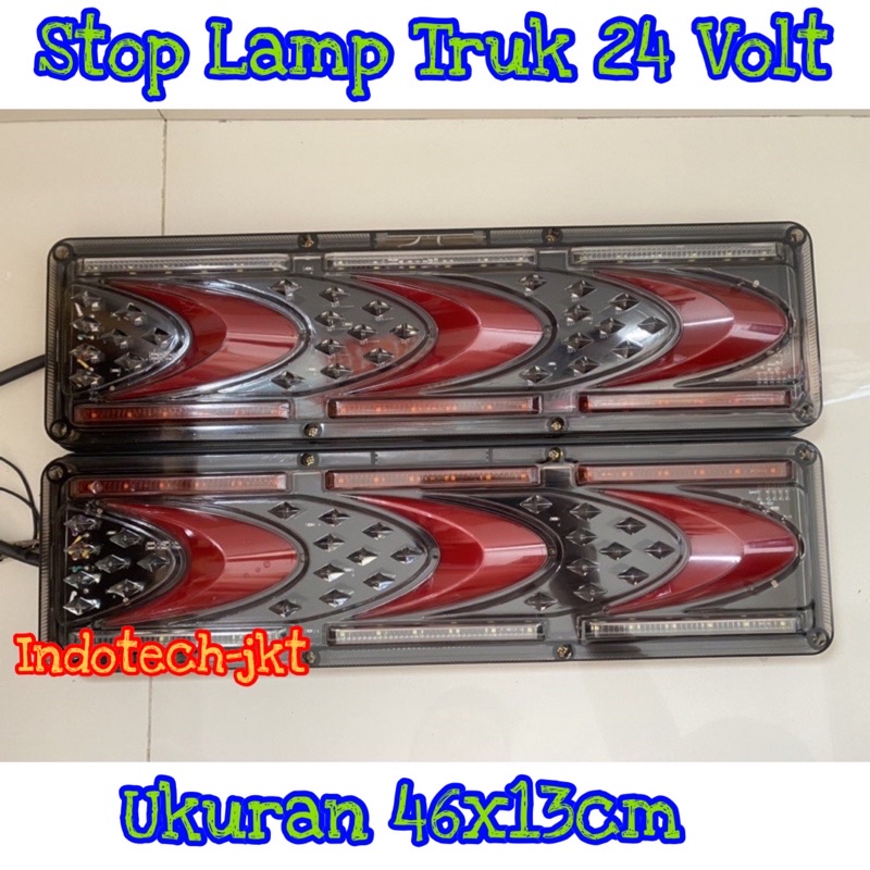 Stop Lamp Lampu Belakang Truk 24 Volt Model Sabit