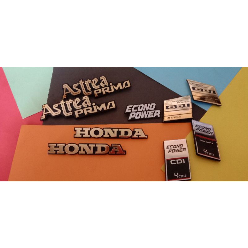 EMBLEM LOGO SET HONDA ASTREA PRIMA.