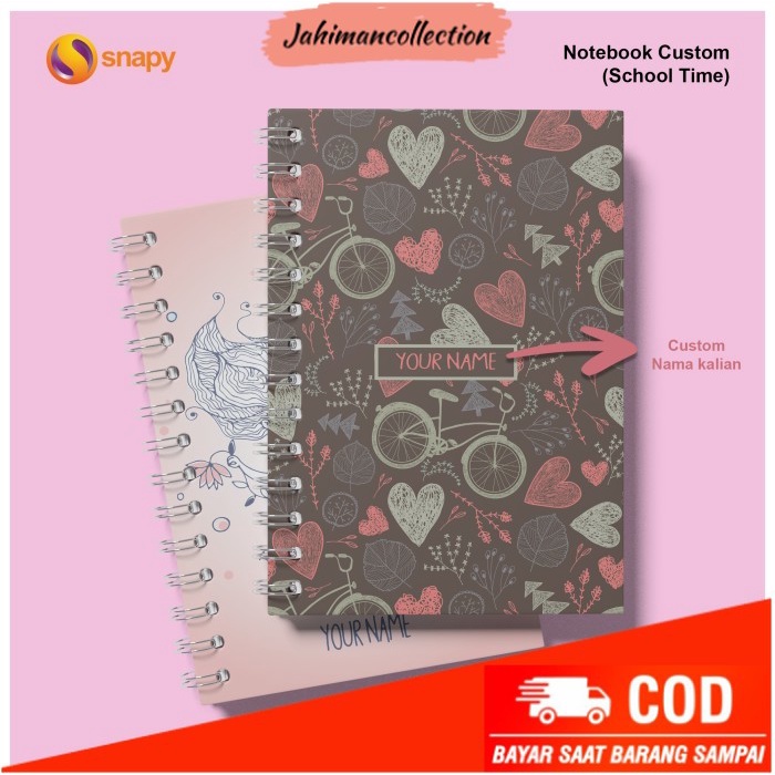

✨ BISA COD ✨ Notebook Custom Hardcover BARU - BINDING 50 LBR