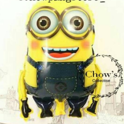 Balon foil Badan Kuning Full Body 60cm