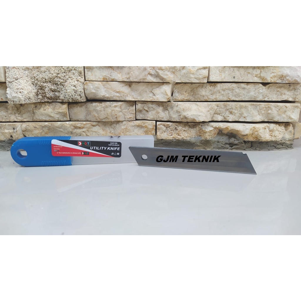 

HDT ISI CUTTER 10 Pcs - Mata Kater Cutter Besar 18 mm Refill Blade