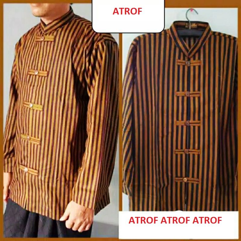 Surjan Lurik Sanghai Koko China / Baju Adat Jawa Model Shanghai