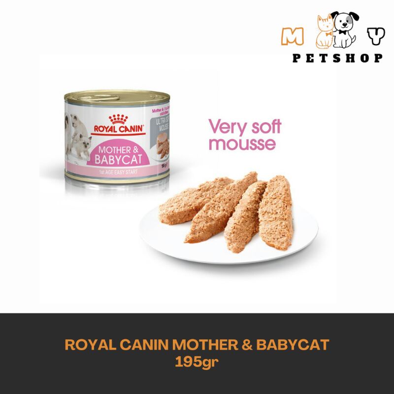 Royal Canin Mother &amp; Babycat Makanan Induk &amp; Bayi Kucing Wet 195gr