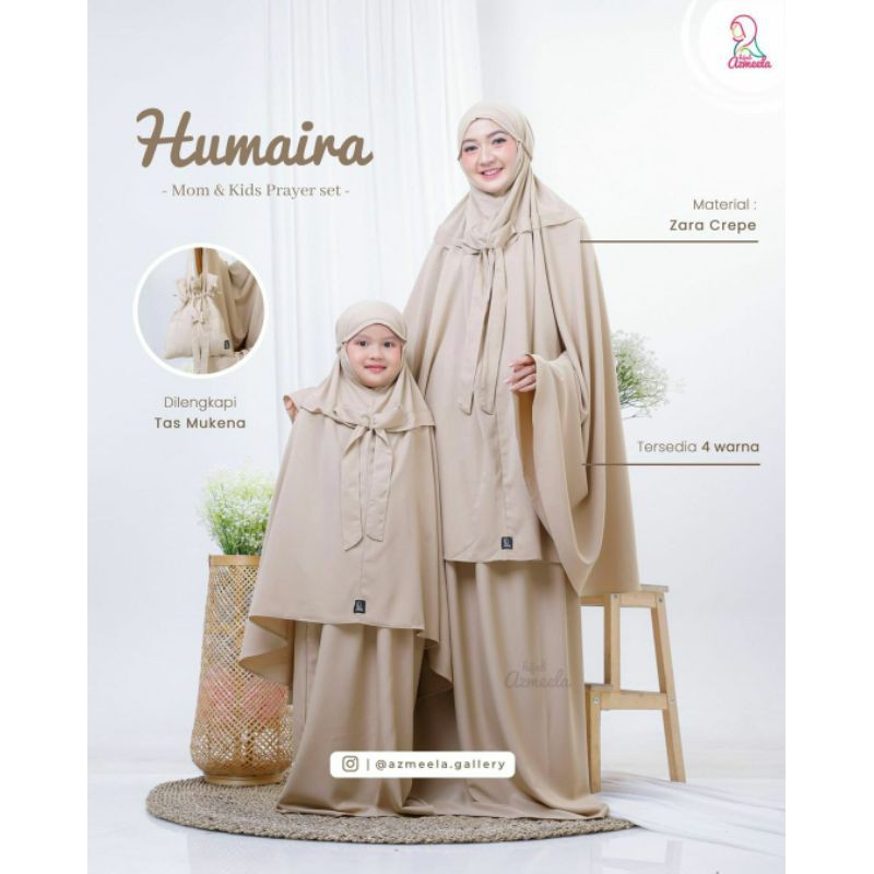 CUCI GUDANG HUMAIRA MUKENA COUPLE ORI BY AZMEELA GALLERY