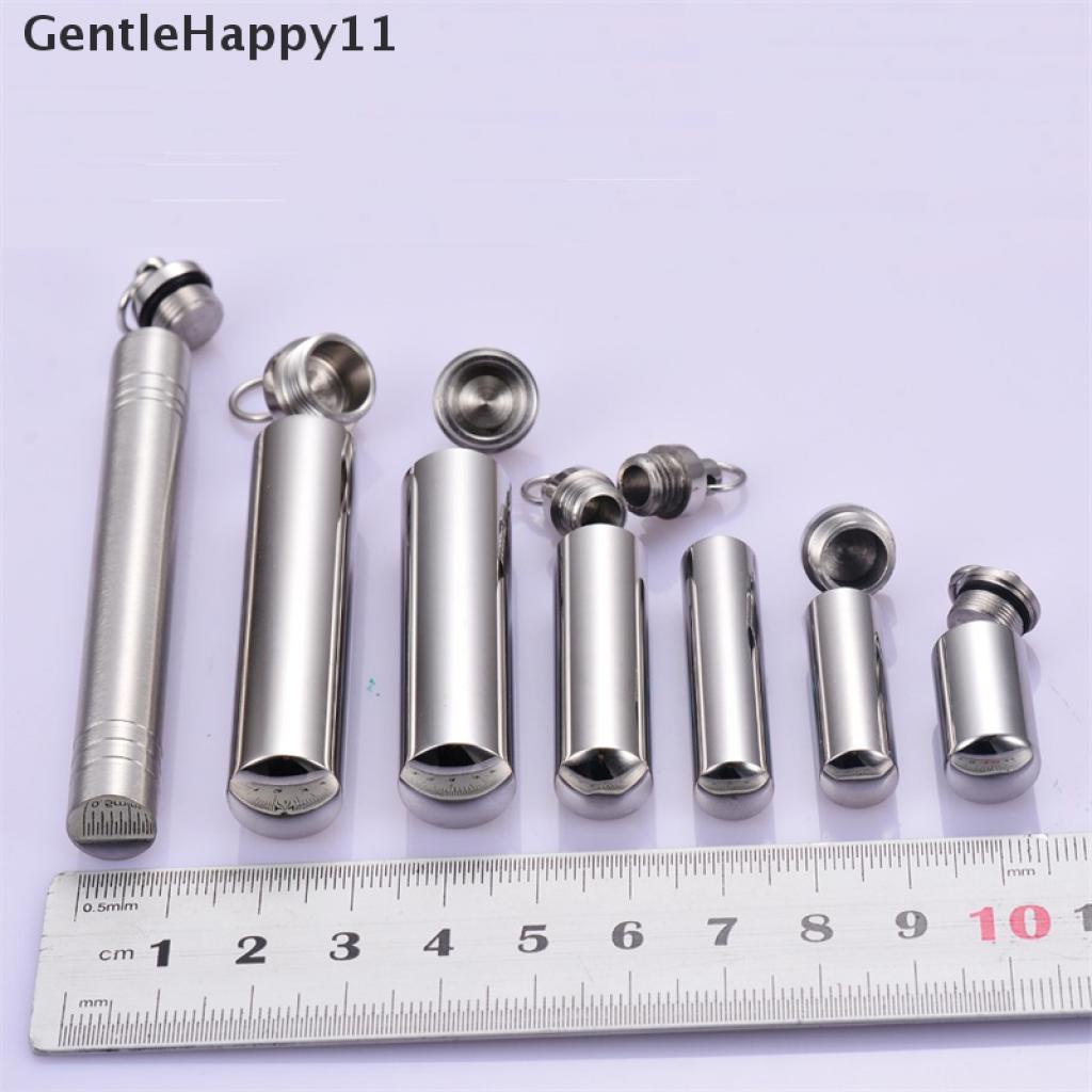 Kalung Liontin Botol Kremasi Bentuk Tabung Silinder Bahan Stainless Steel