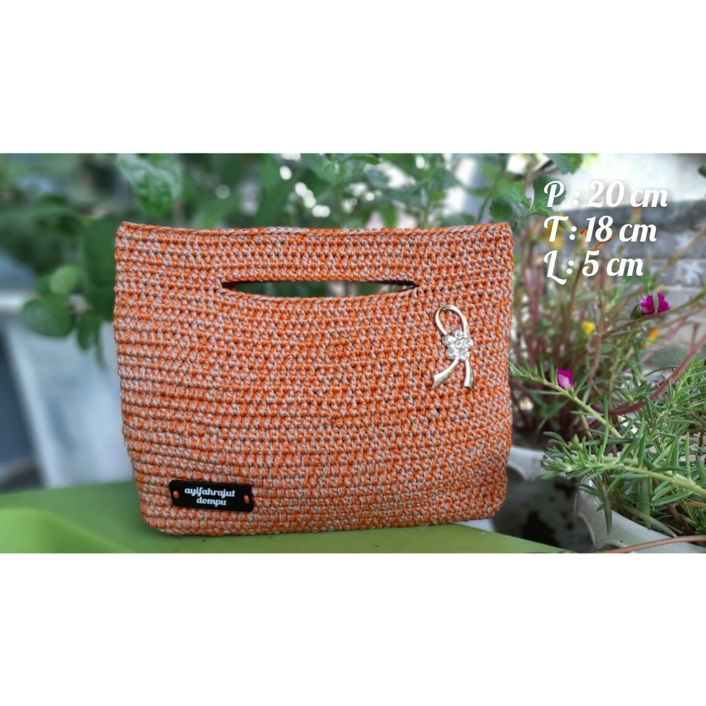 tas pesta rajut lombok/tote bag rajut/tote bag pesta