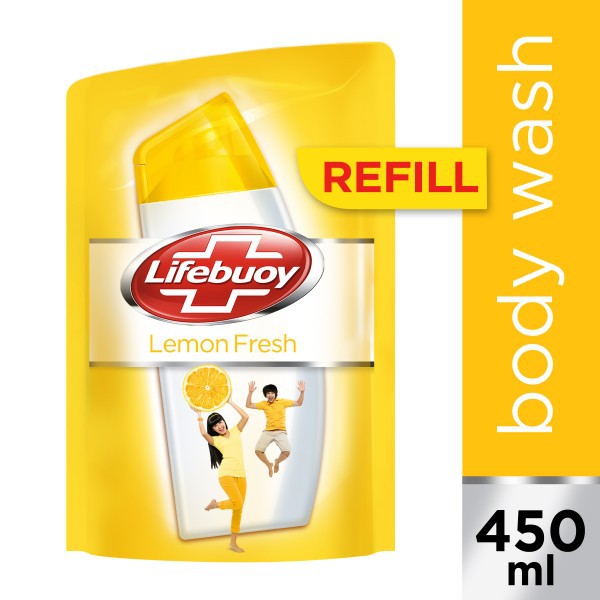 Lifebuoy Body Wash Lemon Fresh Pouch 450Ml