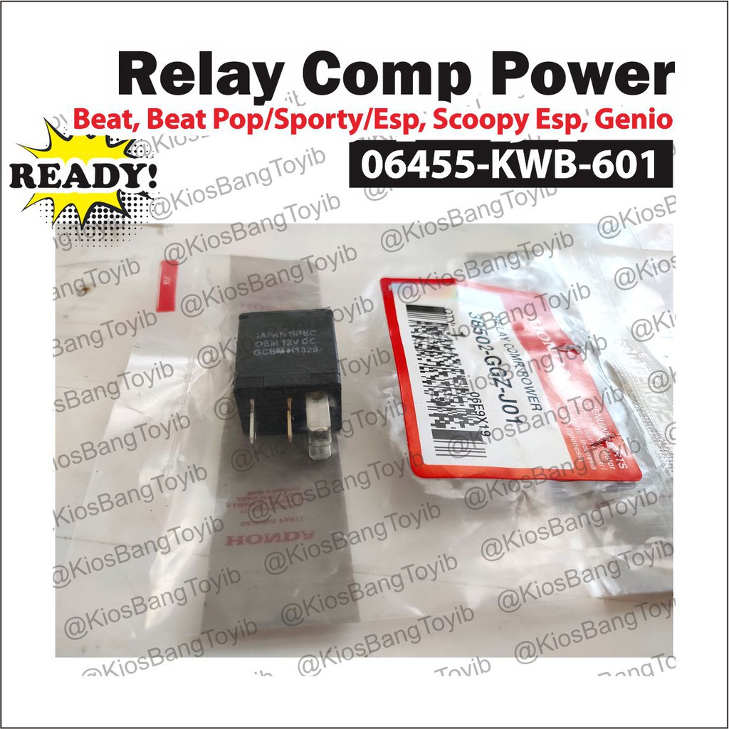 Relay Comp Power Starter Stater/Switch Aki Kaki 5 Honda Beat Genio Scoopy (𝟑𝟖𝟓𝟎𝟐-𝐆𝐆𝐙-𝐉𝟎𝟏)