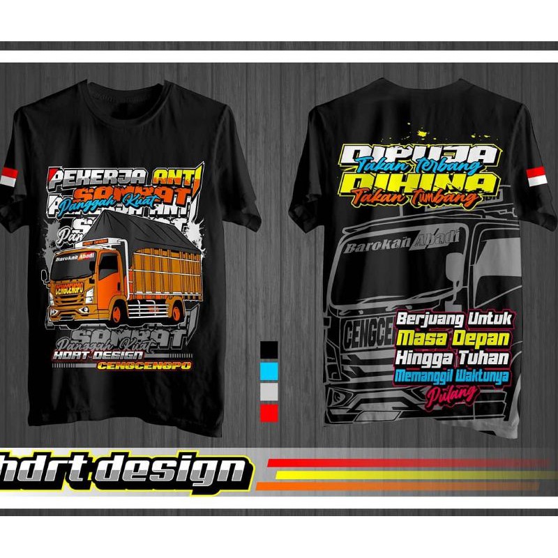 kaos Truk kaos trek kaos truck kaos pekerja anti prei