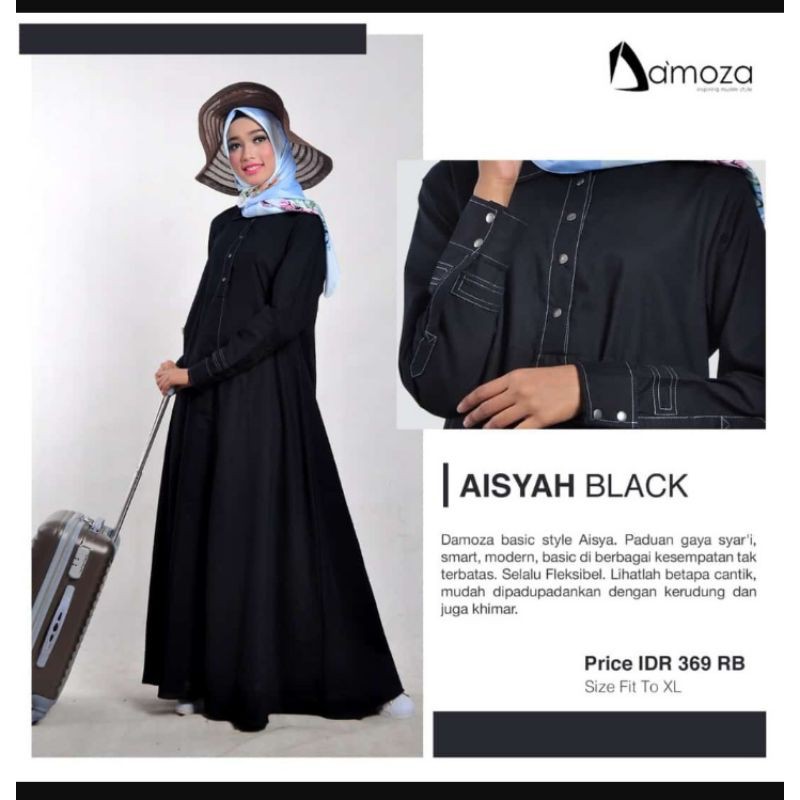 Baju Busana Moeslim Wanita Gamis Damoza Style Aisyah Terbaru