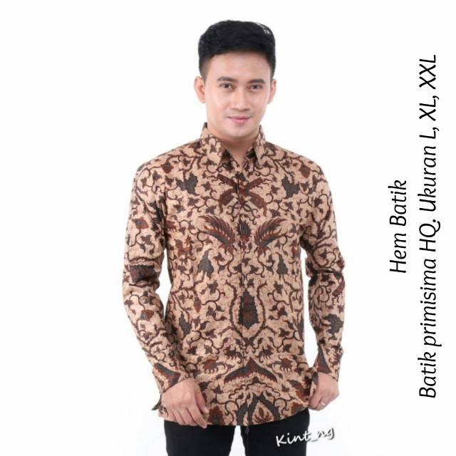 Grosir Hem batik cowok (M,L,XL,XXL) //JF605