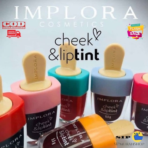 Implora Cheek and Liptint Original BPOM Lip tint Implora / IMPLORA Cheek &amp; Liptint Indonesia / Serum Lip Tint Cream Nail Polish Lipstick Eyebrow Powder TWC