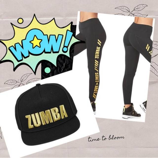 Satu Set Legging Zumba Wear Original dan Topi