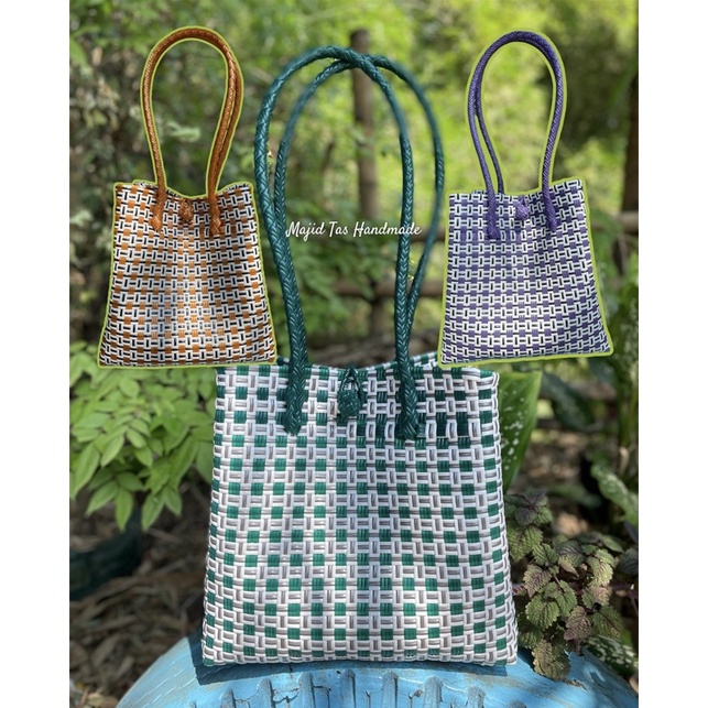 MAJID TAS HANDMADE - Tote Bag Wanita Jali Stylist Aesthetic Motif Kotak