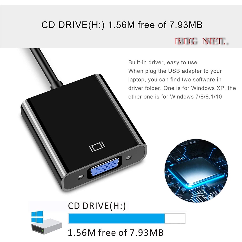 USB 3.0 TO VGA converter Adapter