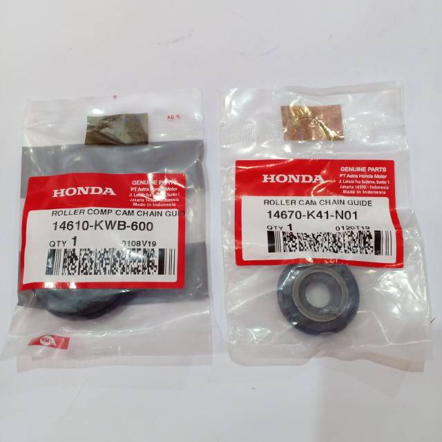 KARET TENSIONER HGP 14670-K41-N01, KARET ROLL 14610-KWB-600  CAM CHAIN GUIDE