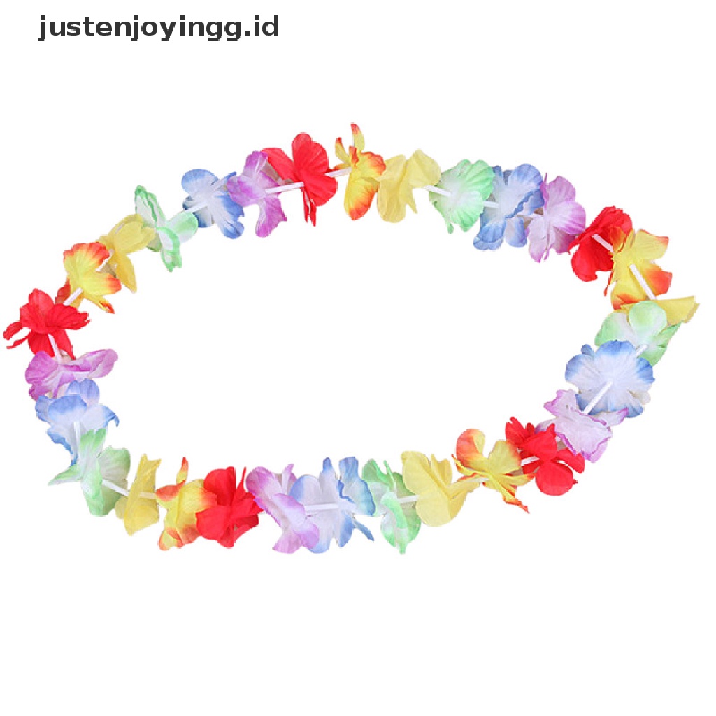 10pcs Kalung Karangan Bunga Gaya Hawaii Untuk Pantai