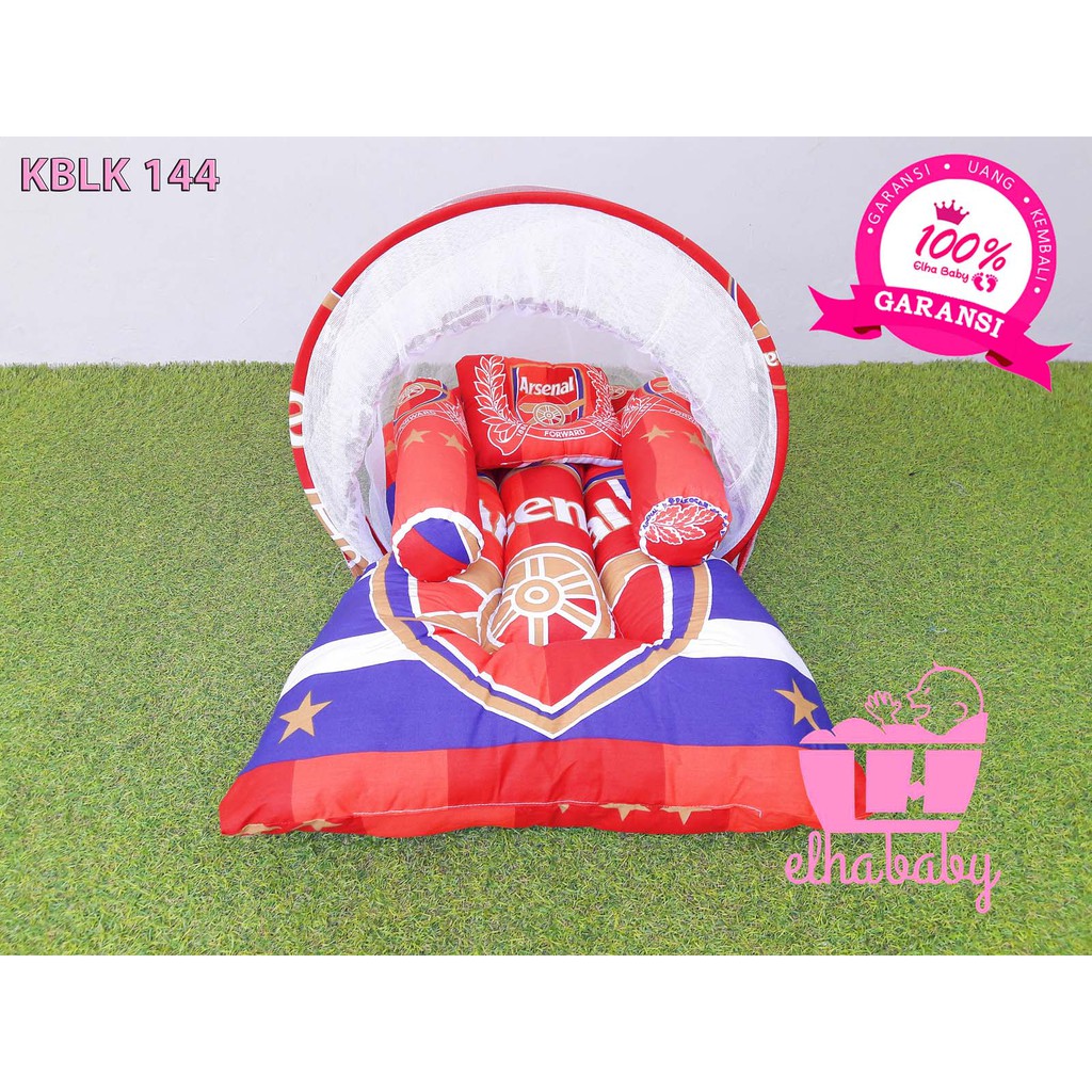 PROMO....1 Set Kasur Bayi Lengkap Kelambu Lipat Motif | Kado Unik Ibu Untuk Anak | Free Tas Lucu 144