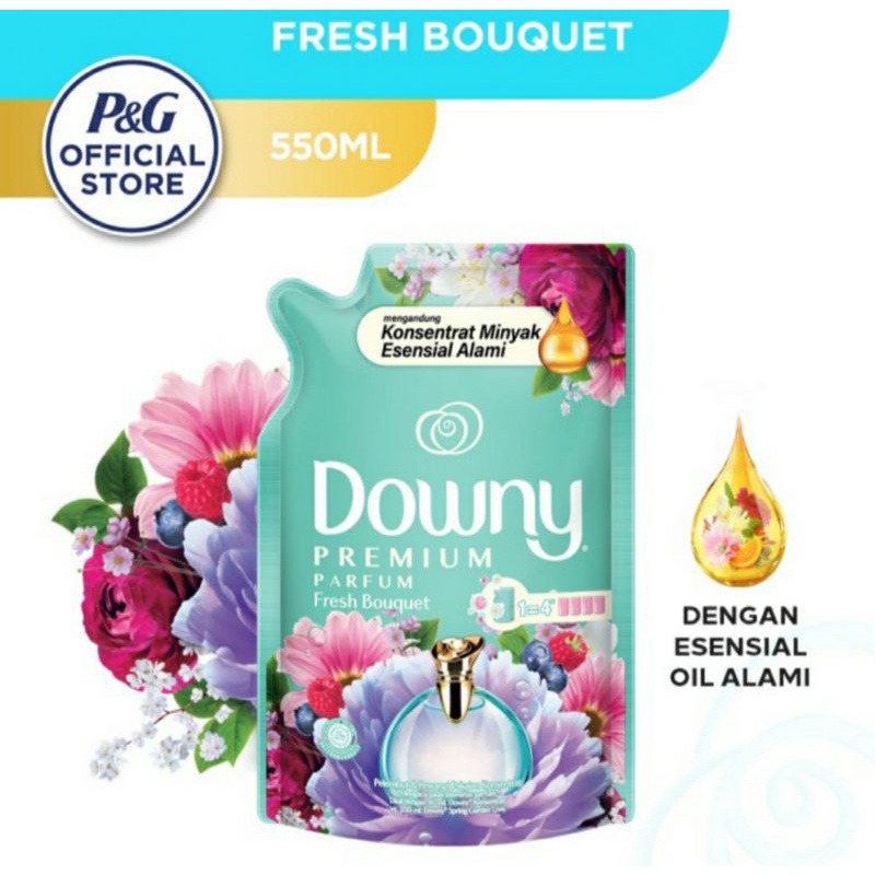 Downy Fresh bouguet pelembut dan pewangi 550 ml