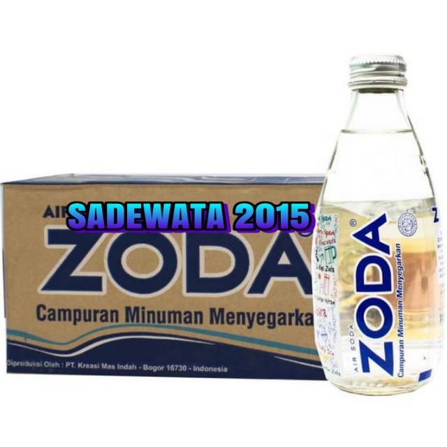 

ZODA AIR SODA BOTOL 250 ml 1karto isi 24 botol