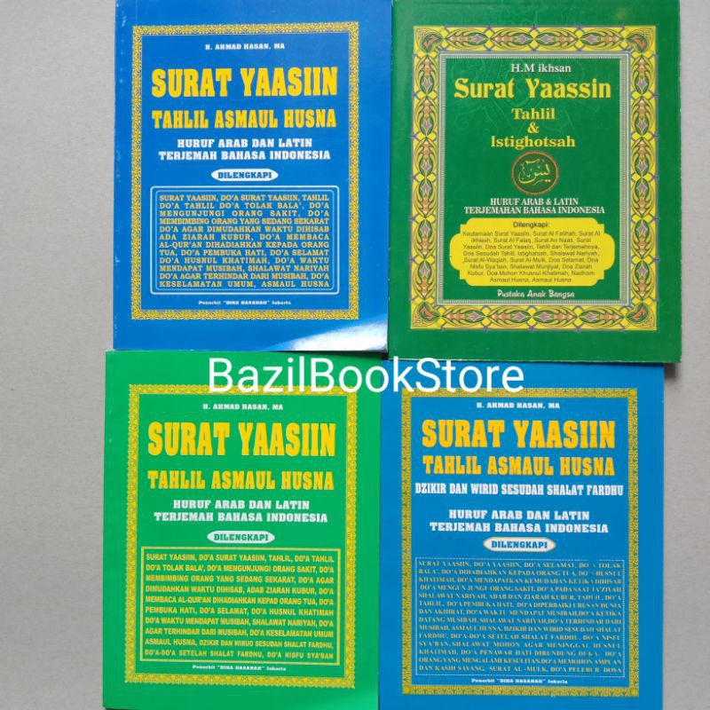 Buku Yasin//tahlil&Istighotsah//Tahlil Asmaul Husna