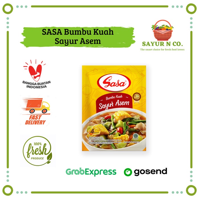 

SASA Bumbu Kuah Sayur Asem 33gr | Sayur N Co Bekasi