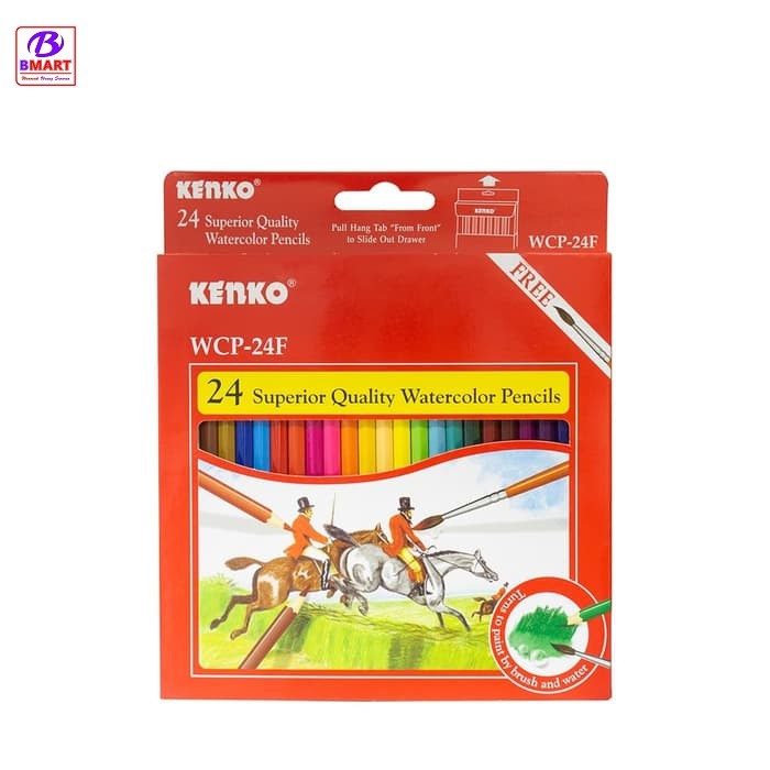 

KENKO 24 COLOR PENCIL WATER WCP-24F Paper Box Classic/Fancy