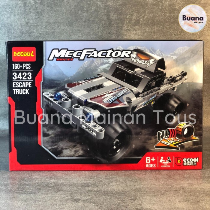 BRICKS DECOOL MECFACTOR MODEL TRUCK BRICK MAINAN EDUKASI ANAK BLOCK MINIATUR MOBIL JEEP 3423