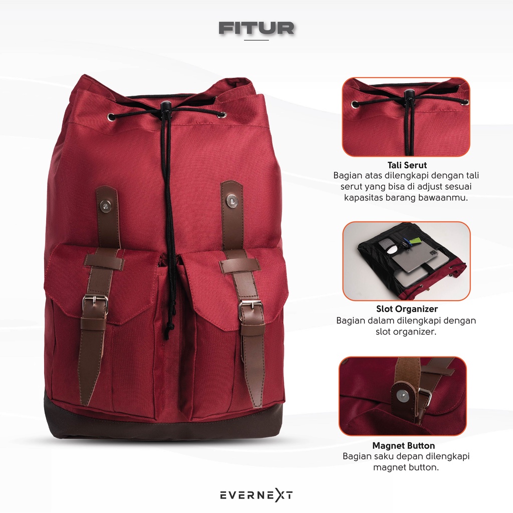 Tas Ransel Laptop Wanita Tas Punggung Backpack Laptop Premium