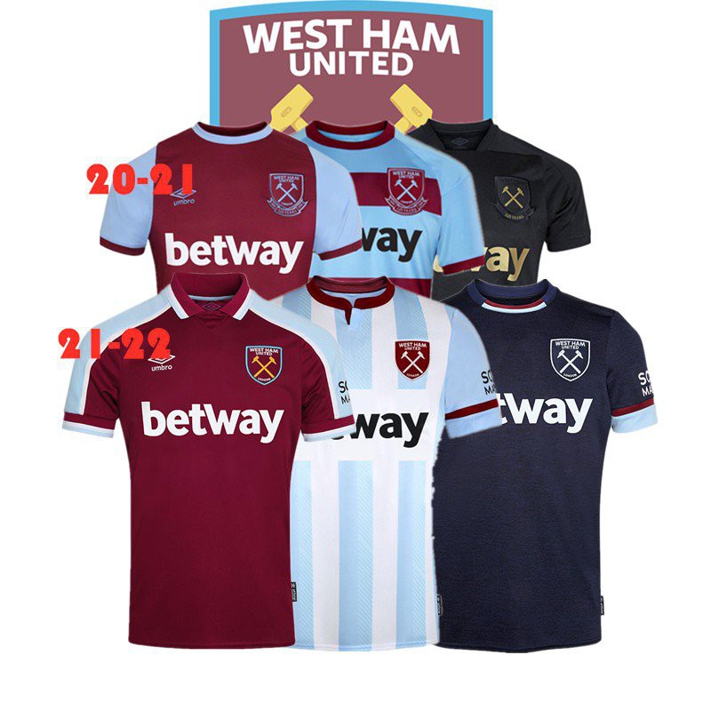 UHYB High Quality 2020-2021-2022 West Ham United Jersey Home 3RD Away soccer Jersey Third Football j