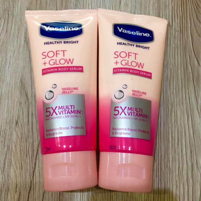 Hand Body Vaseline Soft Glow/Body serum Vaseline/Vaselin Soft glow