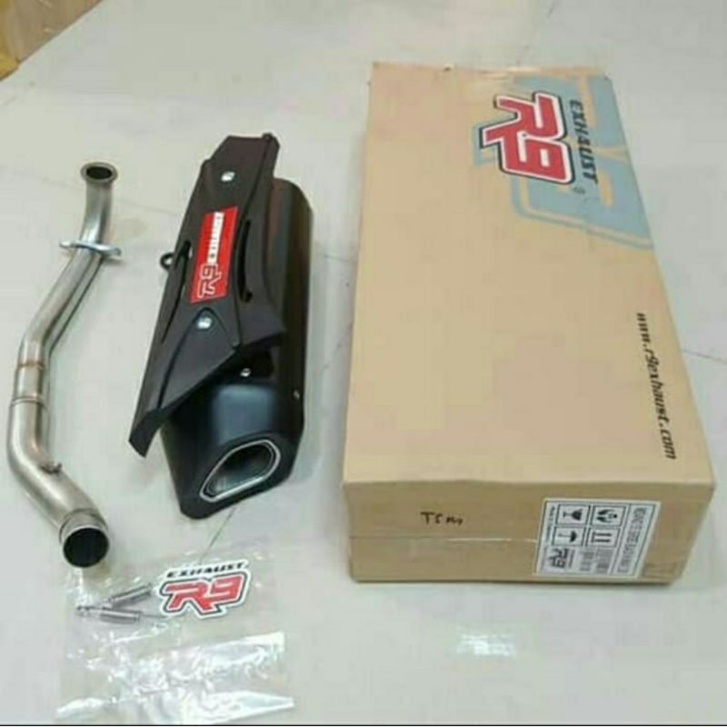 Knalpot racing R9 original Aerox 155 / Knalpot R9 aerox 155 original R9