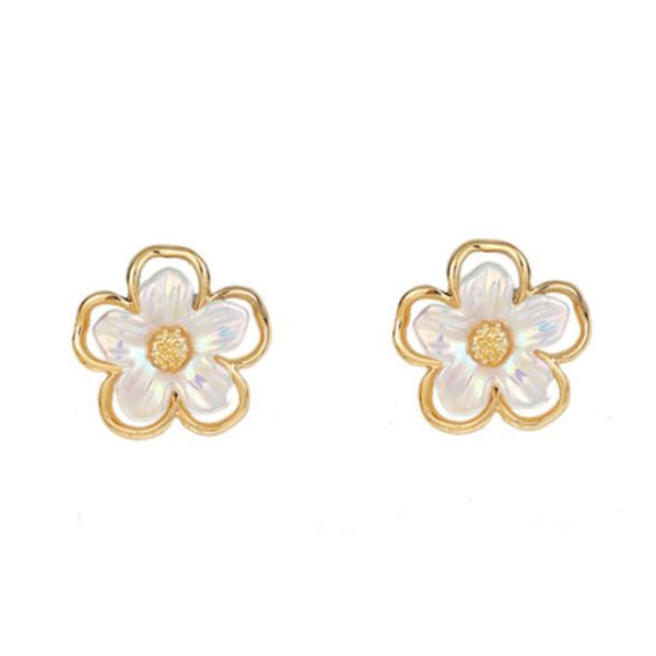 anting s925 bunga simpel new flower earrings (3F5) jan292